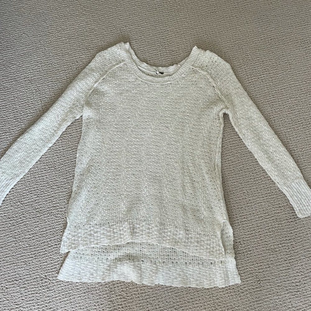 Free People White Sweater